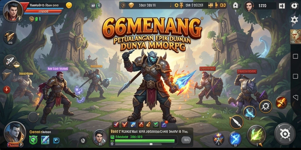 Tampilan seru gameplay 66MENANG dalam dunia MMORPG.