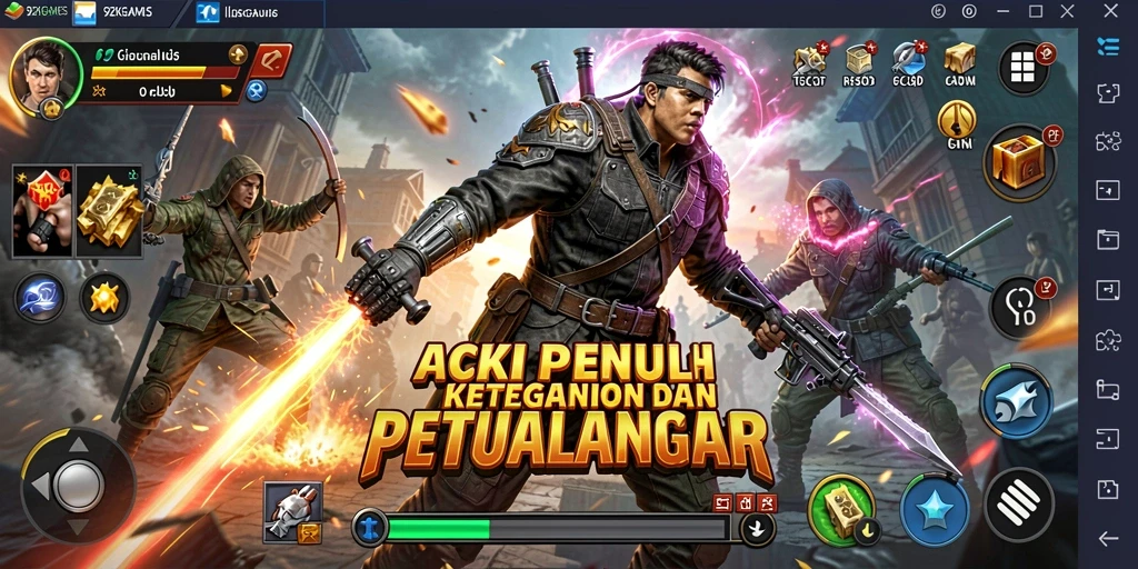 Tampilan gameplay aksi yang mendebarkan dari 9ZKGAMES.