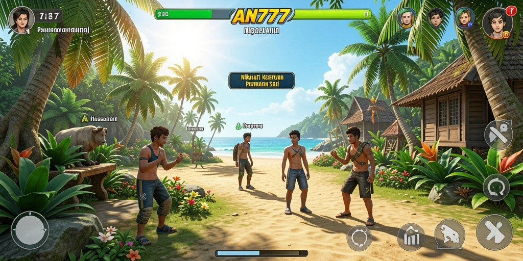 Tampilan gameplay AN777 yang seru dan menarik saat dimainkan.