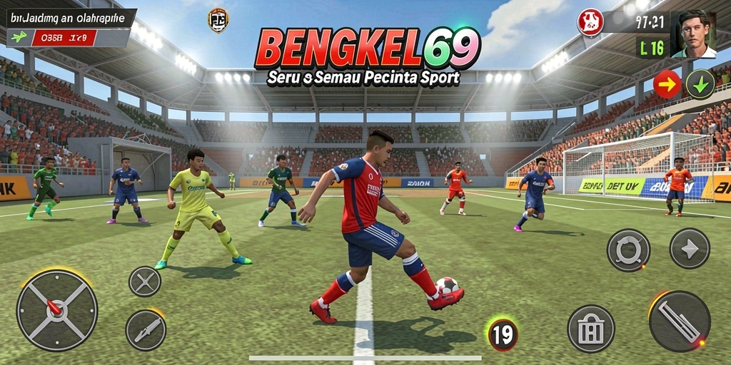 Gambaran gameplay menarik BENGKEL69 yang penuh aksi olahraga.