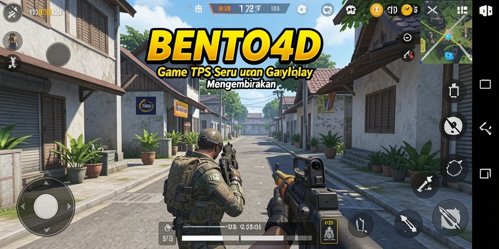 Tampilan gameplay BENTO4D yang mendebarkan dan penuh aksi.
