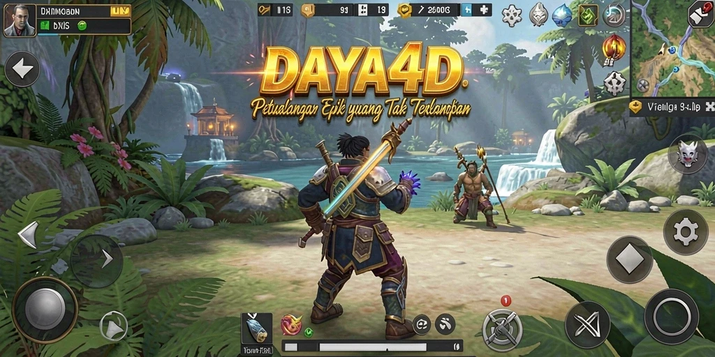 Tampilan gameplay <strong>DAYA4D</strong> menampilkan momen petualangan yang mendebarkan.