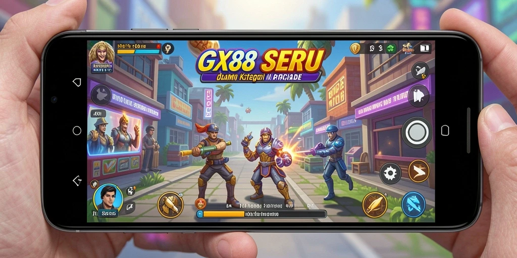 Tampilan gameplay seru di GX88 dengan aksi arcade yang mendebarkan.