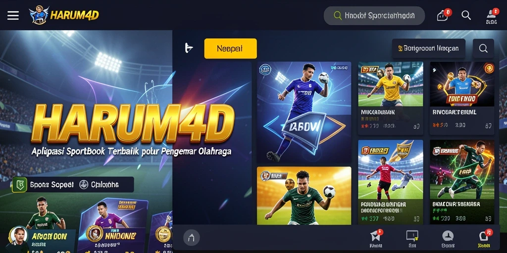 Tampilan gameplay menarik dari aplikasi Sportsbook HARUM4D.