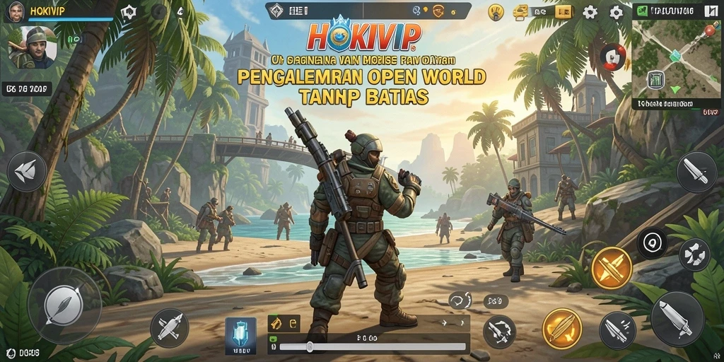 Menampilkan gameplay mendalam di dunia HOKIVIP yang luas.
