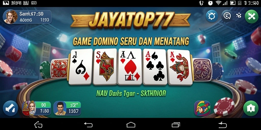 Tampilan menarik dari permainan domino JAYATOP77.