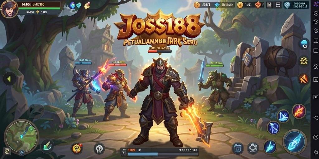 Screenshot utama JOSS188 menampilkan aksi pertarungan yang mendebarkan.