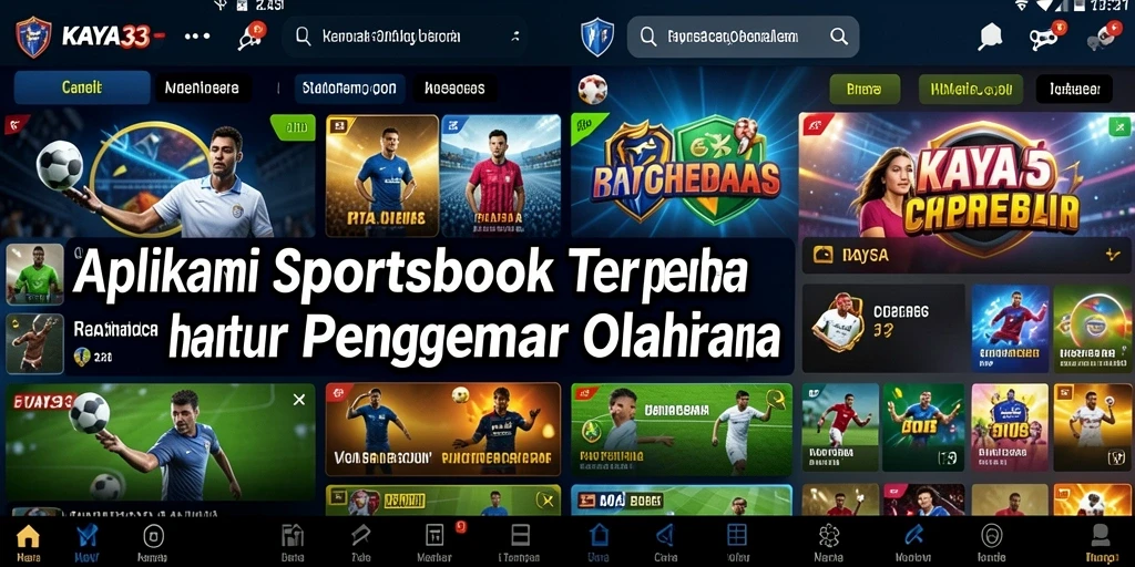 Tampilan antarmuka KAYA33 saat memasang taruhan olahraga.