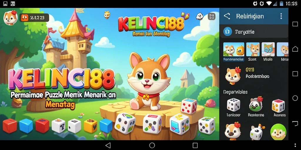 Tampilan gameplay puzzle KELINCI88 yang menantang dan menarik.