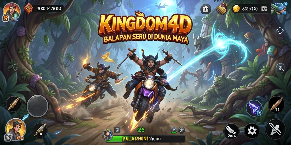 Gameplay mendebarkan dari KINGDOM4D dengan balapan yang seru.