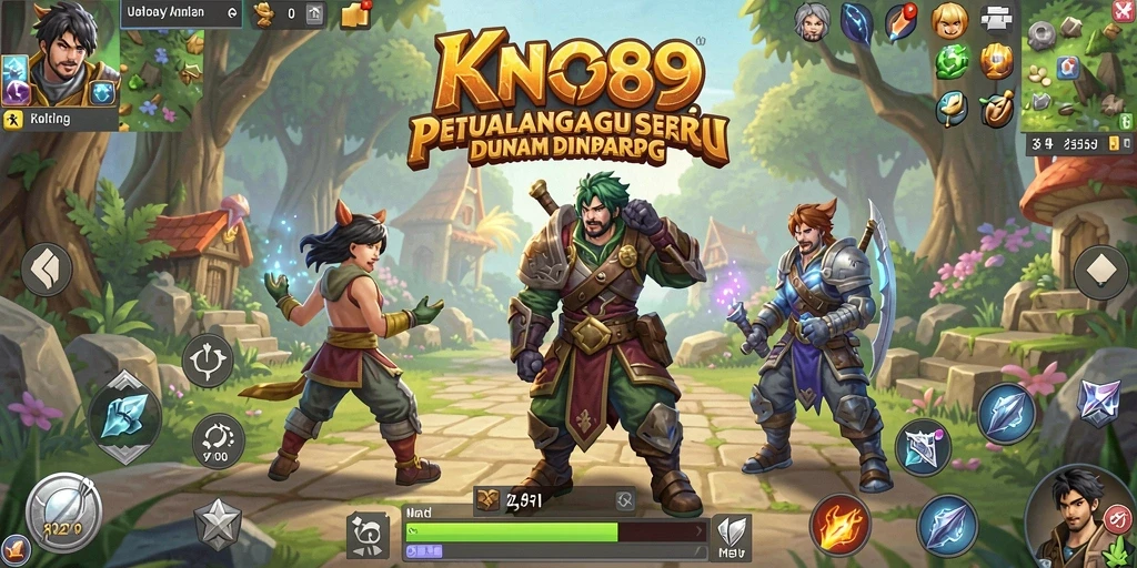 Tampilan gameplay KNO89 yang memukau dan penuh aksi ARPG.
