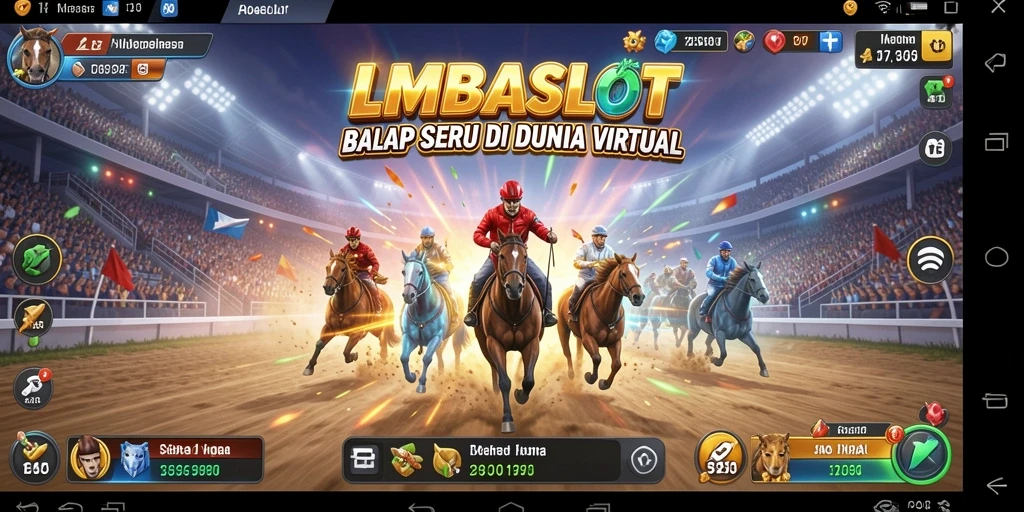 Tampilan seru gameplay LMBASLOT yang mendebarkan.