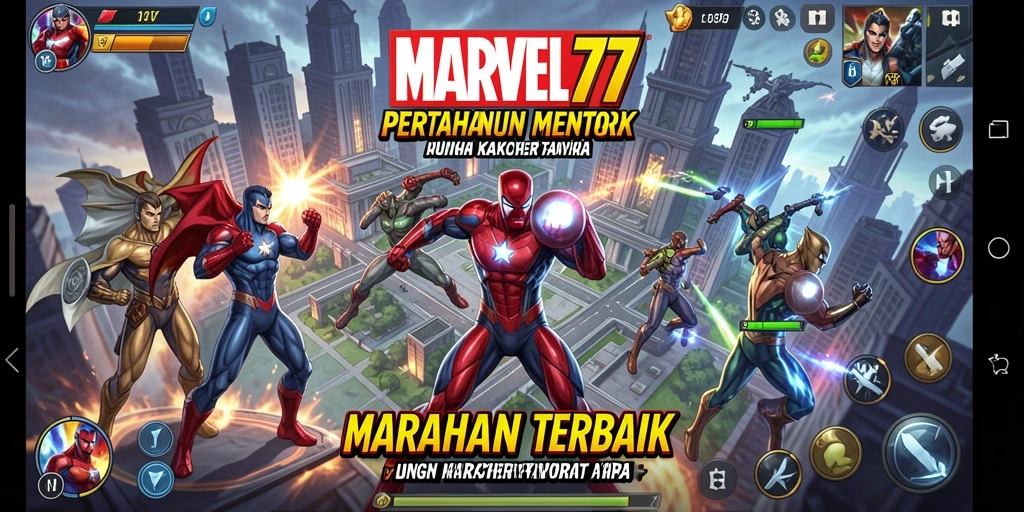 Screenshot menunjukkan gameplay seru saat mempertahankan menara dari serangan musuh.