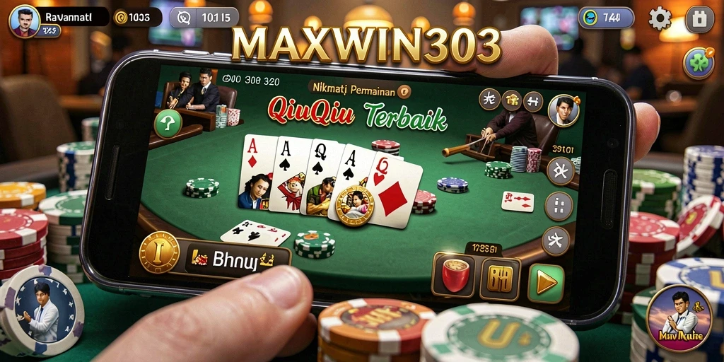 Tampilan gameplay seru dari MAXWIN303 game QiuQiu.