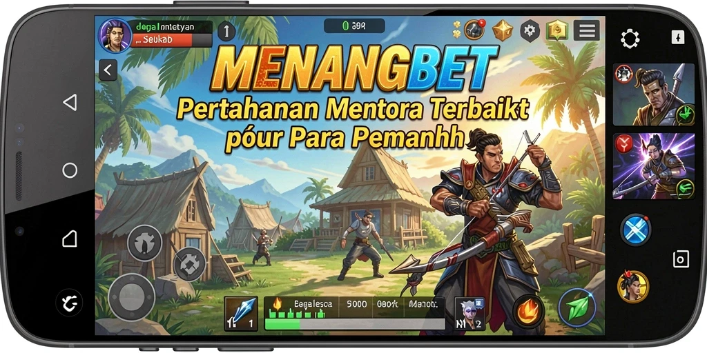 Tampilan gameplay seru MENANGBET dengan menara yang kokoh.