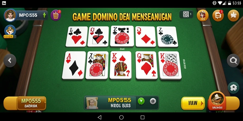 Tangkapan layar menampilkan gameplay seru di MPO555.