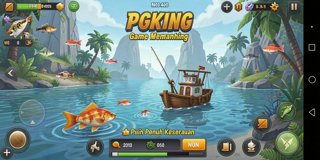 Tangkapan menarik di PGKING dengan berbagai ikan berwarna-warni.