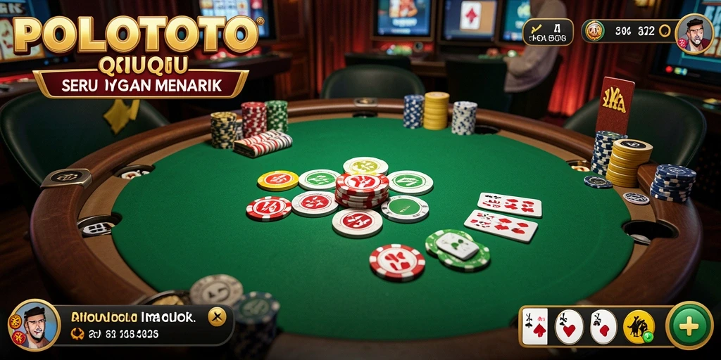 Tangkapan layar gameplay QiuQiu yang seru dan interaktif dari POLOTOTO.