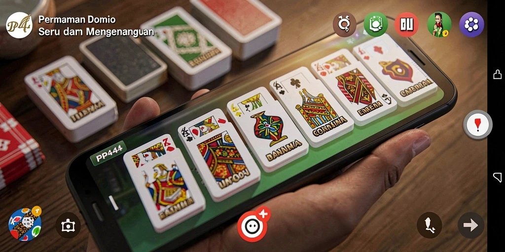 Tampilan gameplay menarik dalam PP444 menunjukkan keseruan permainan Domino.