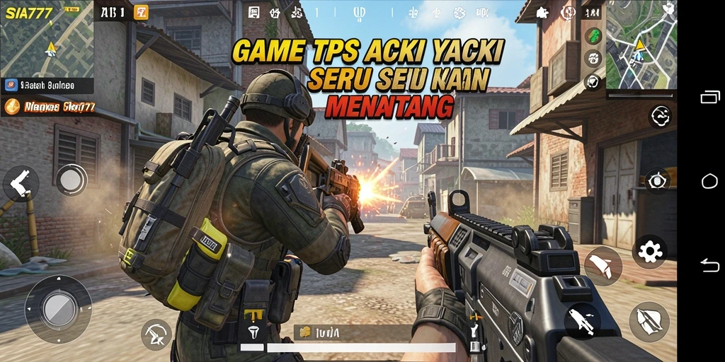 Tampilan dinamis dari gameplay SIA777 dengan aksi menegangkan.