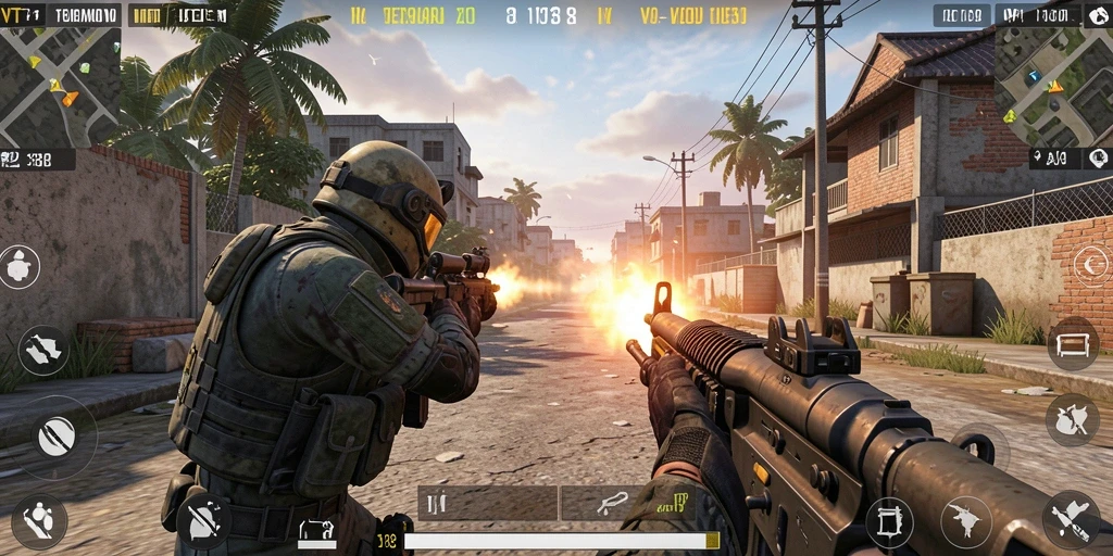Gameplay VT38 yang mendebarkan dalam pertempuran TPS.