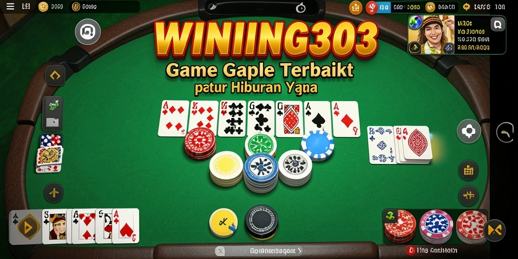 Tampilan gameplay seru dalam permainan Gaple WINNING303.