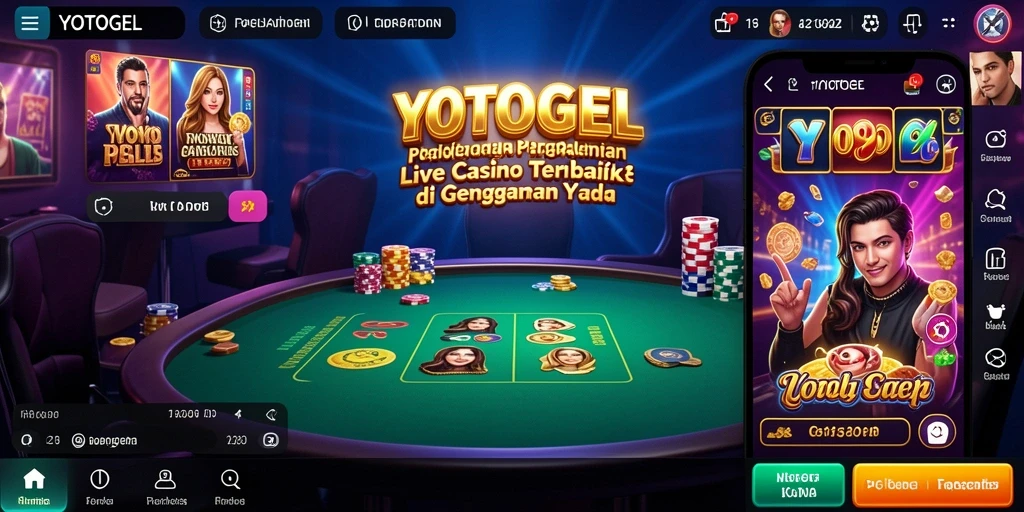 Tampilan gameplay Live Casino YOTOGEL yang menarik dan interaktif.